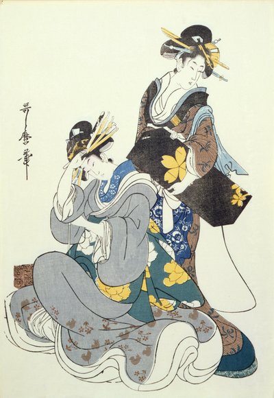 Two Female Figures by Kitagawa Utamaro